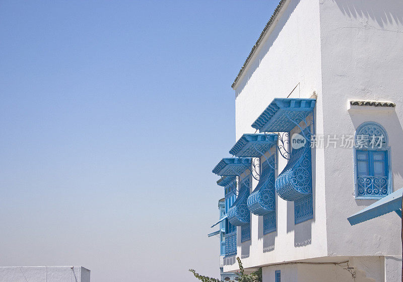 突尼斯Sidi Bou Said的窗户